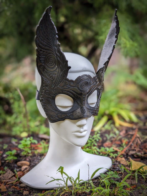 Leather Bunny Mask Rabbit Masquerade Leather - Image 5