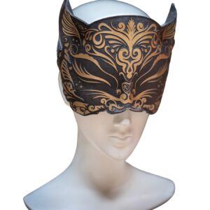 Kitty Blindfold Kismask in Gold