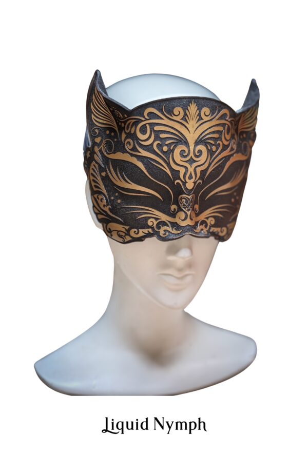 Kitty Blindfold Kismask in Gold