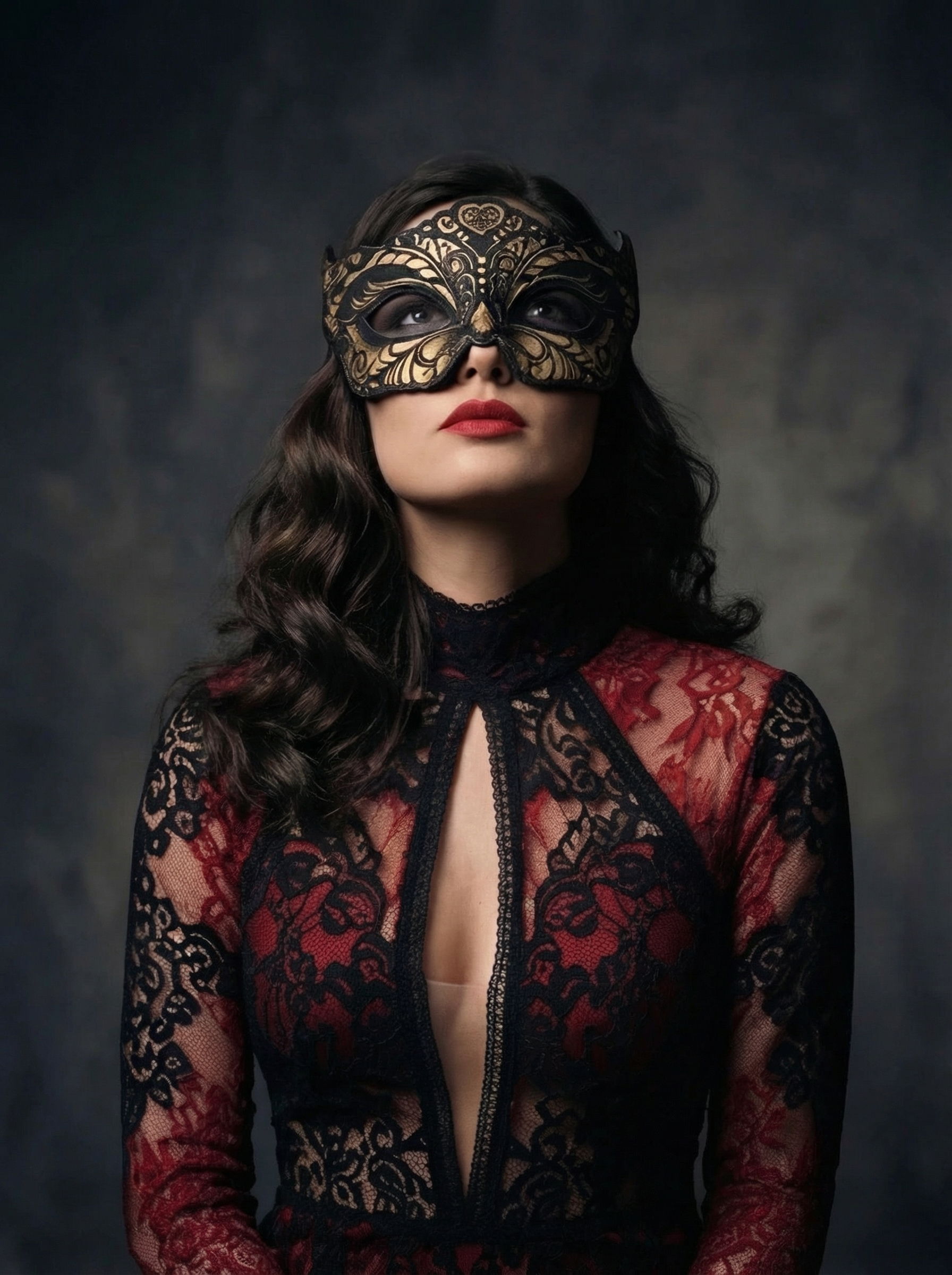 Tiara Masquerade Mask by Liquid Nymph